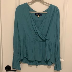 Teal blue top / blouse
